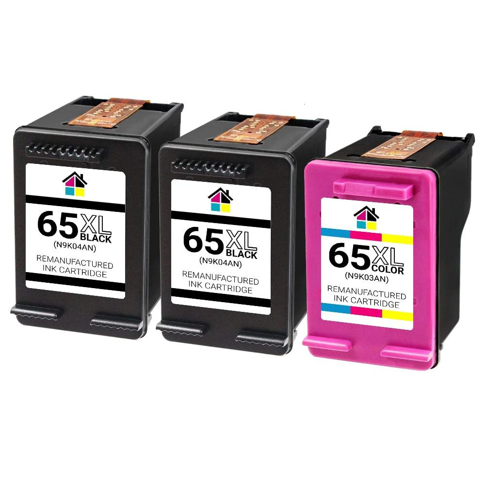 HP (N9K04AN/N9K03AN) HY Remanufactured Ink Cartridges 3PK - 2B, 1C