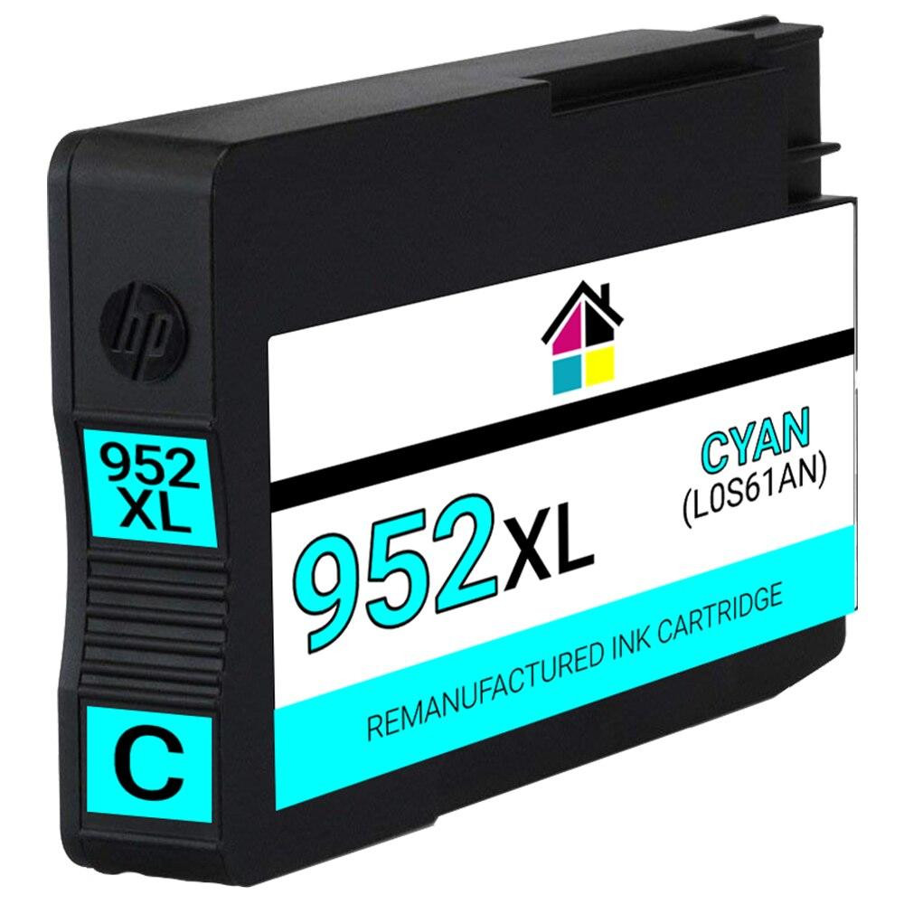 HP 952XL (L0S61AN) High Yield Cyan Remanufactured Ink Cartridge