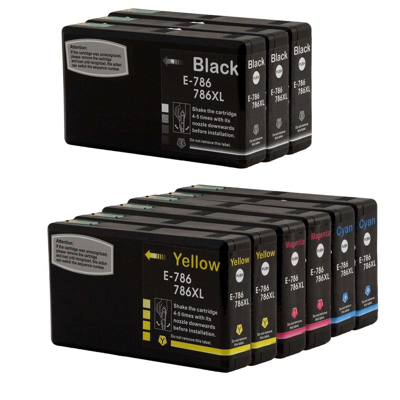Epson 786XL High Yield Remanufactured Ink Cartridges 9PK (3B, 2ea. CMY) Combo