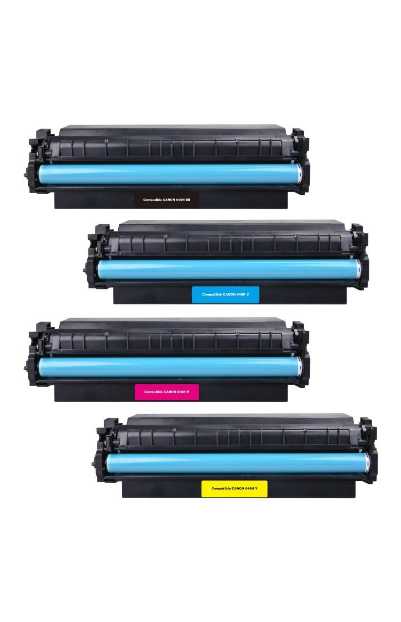 Canon 046H Replacement Toner Cartridges 4PK (1ea. BCMY) Combo
