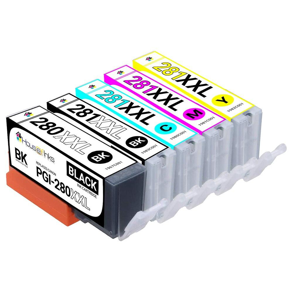 Canon Compatible Ink Cartridge 5PK - PGI280XXL & 1ea. CLI281XXL BCMY