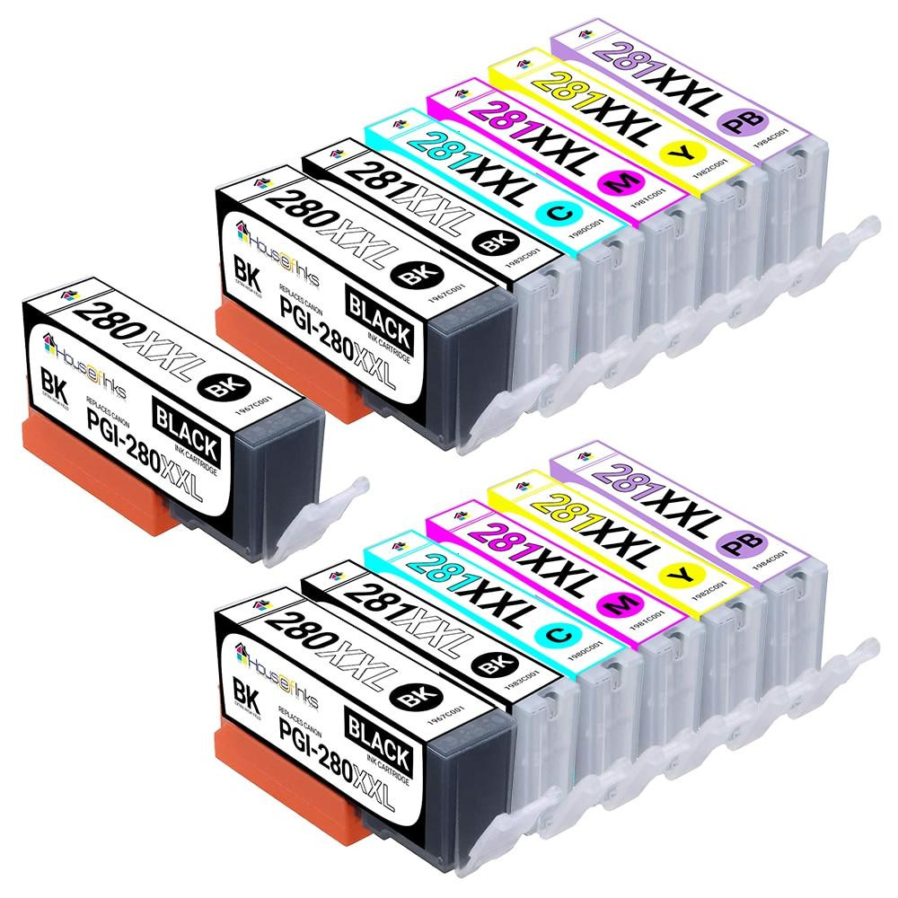 Canon Compatible Ink Cartridge 13PK - 3 PGI280XXL & 2ea. CLI281XXL BCMY + Photo Blue