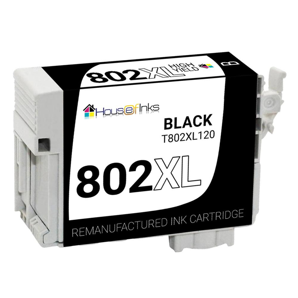Epson T802XL (T802XL120) Black Remanufactured Ink Cartridge
