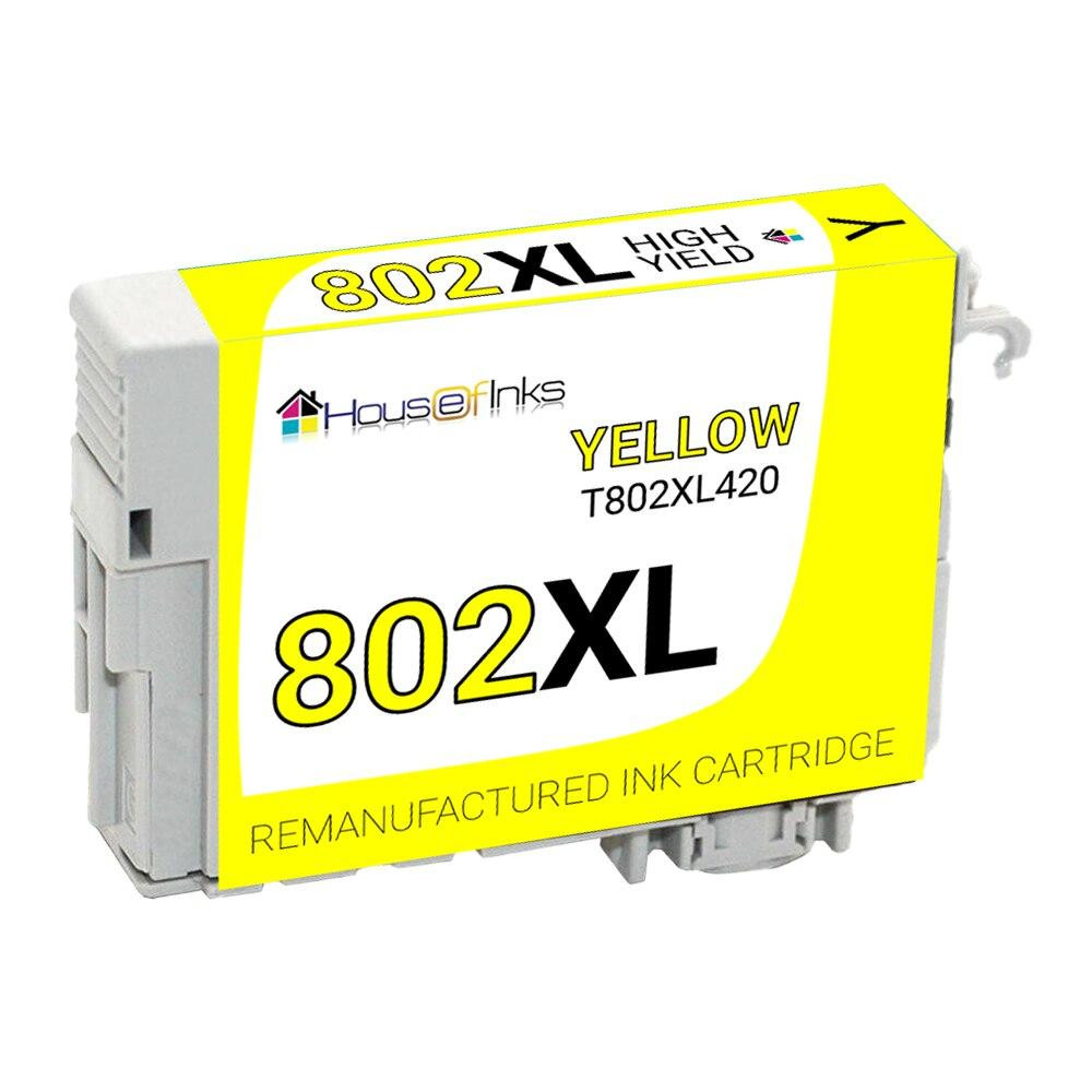 Epson T802XL (T802XL420) Yellow Remanufactured Ink Cartridge