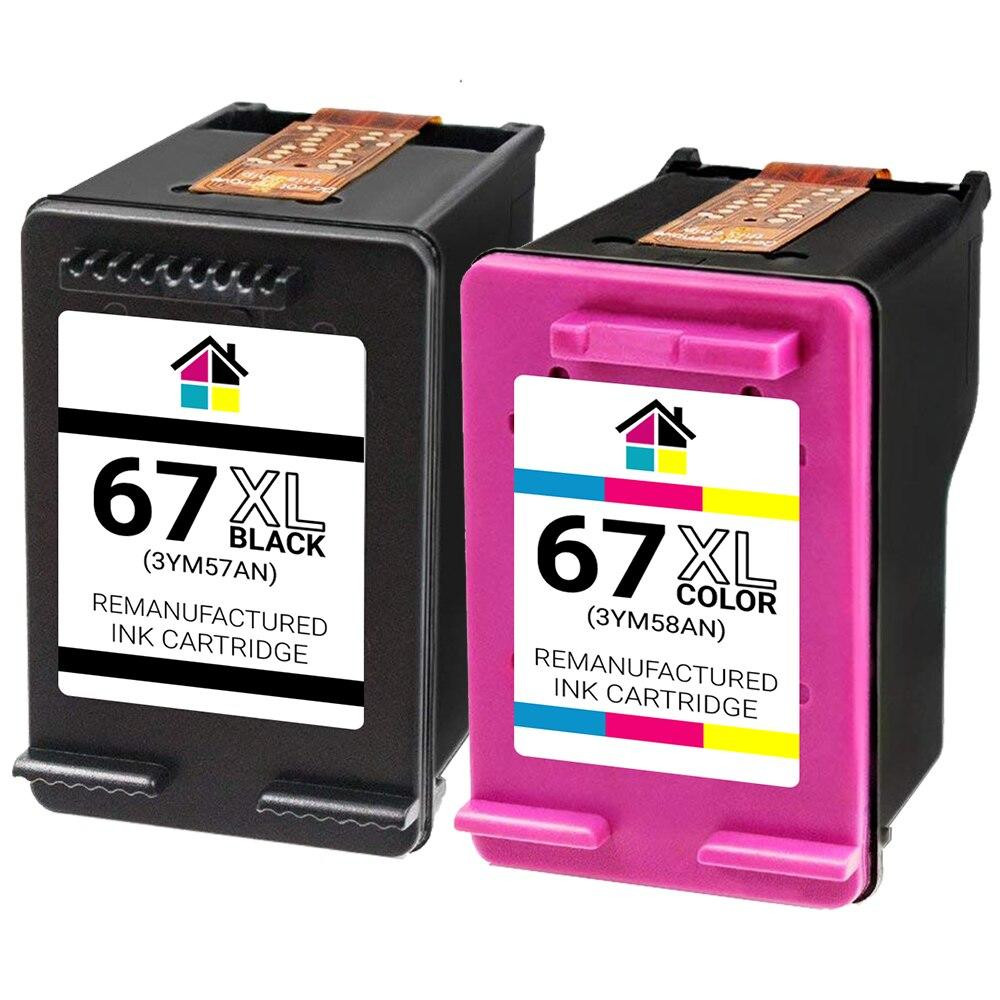 2pk HP (3YM57AN/3YM58AN) HY Remanufactured Ink Cartridges / 1B, 1C
