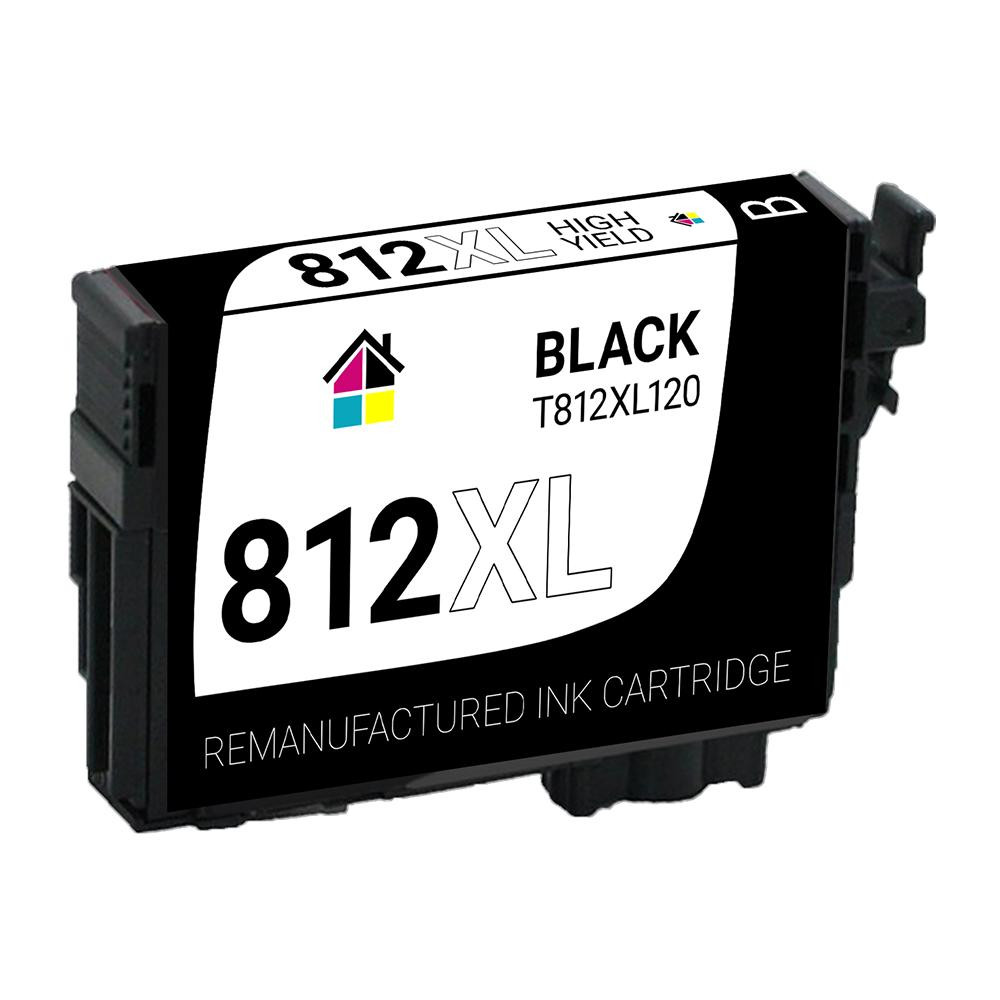 Epson 812XL (T812XL120) Black Remanufactured Ink Cartridge