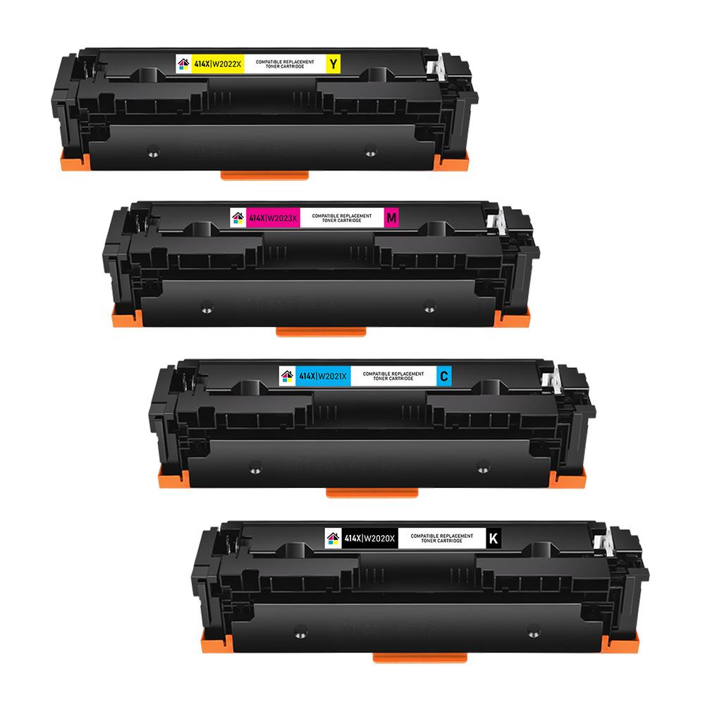 HP 414X 4 Pack BCMY Compatible Toner Cartridge