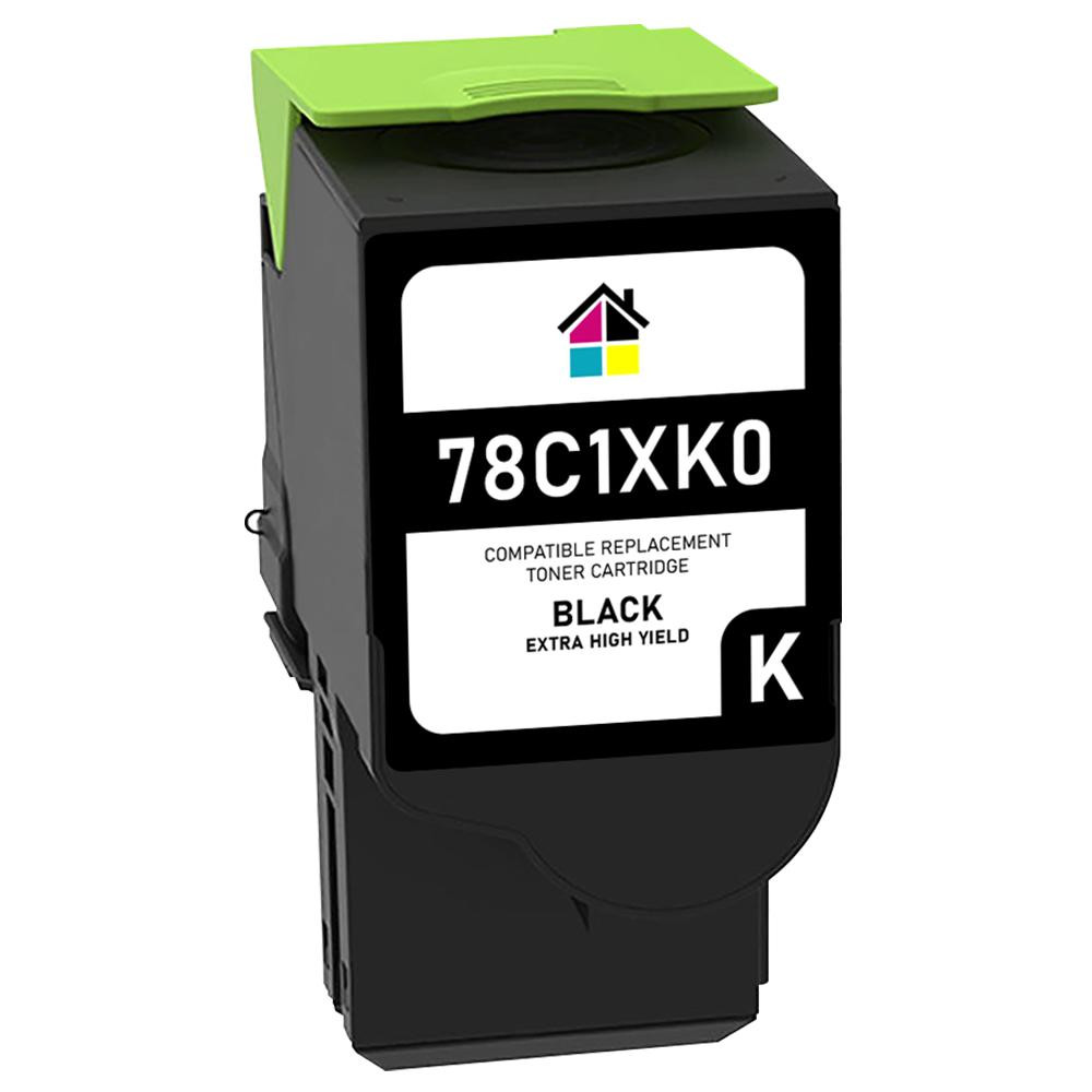 Lexmark 78C1XK0 Extra High Yield Black Remanufactured Toner Cartridge