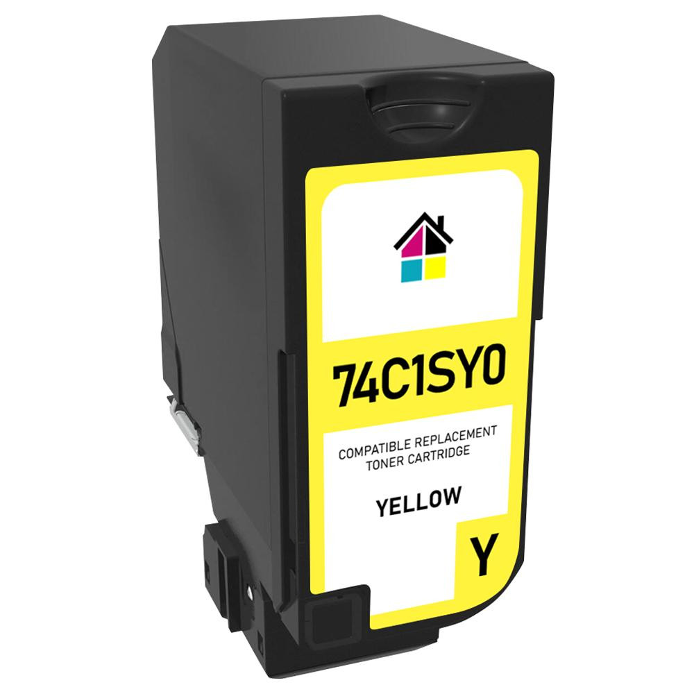 Lexmark 74C1SY0 Yellow Remanufactured Toner Cartridge