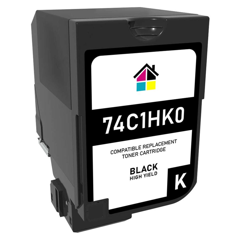Lexmark 74C1HK0 High-Yield Black Remanufactured Toner Cartridge