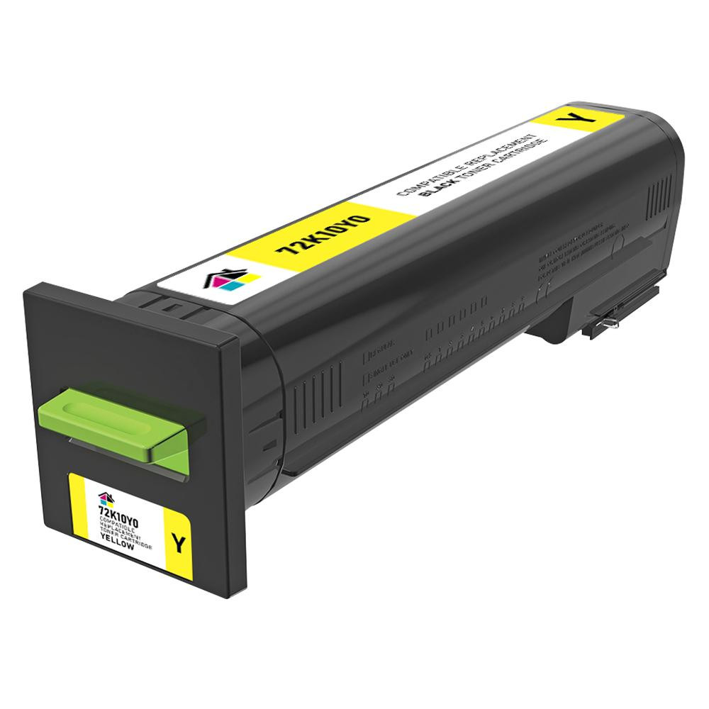 Lexmark 72K10Y0 Yellow Remanufactured Toner Cartridge