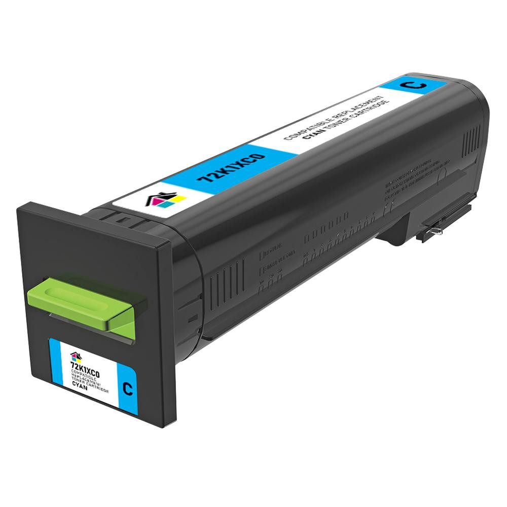 Lexmark 72K1XC0 Extra-High-Yield Cyan Remanufactured Toner Cartridge