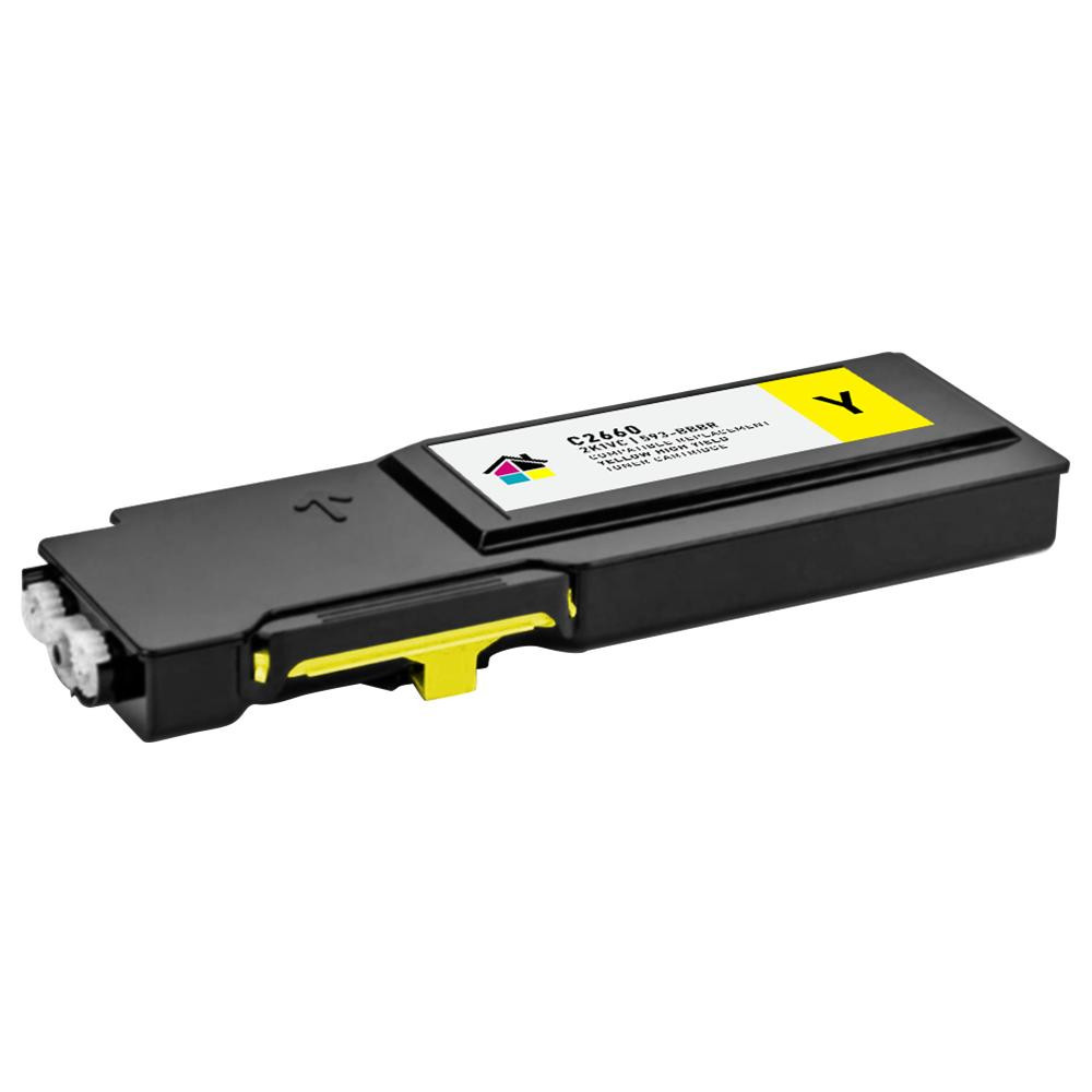 Dell C2660 (593-BBBR) Yellow High Yield Compatible Toner Cartridge
