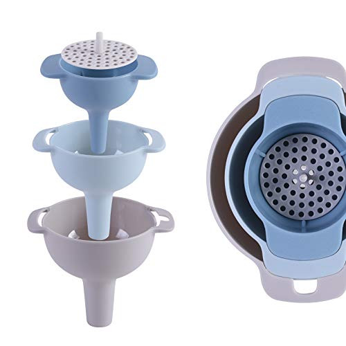 Kitchen Funnel Set of 3 Plastic Funnels for kitchen use Funnels for