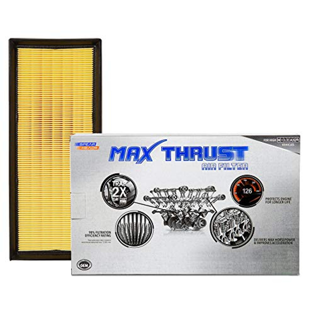 Spearhead Max Thrust Performance Engine Air Filter For All Mileage