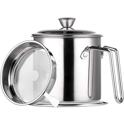 Bacon Grease Container Fat Separator with DustProof Lid Non