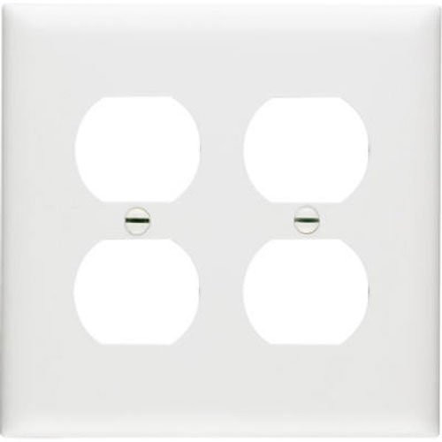 PASS & SEYMOUR TP82LACC30 2-Gang Wall Plate - Almond Nylon, For 2 Duplex Outlets, Standard Size - View #5