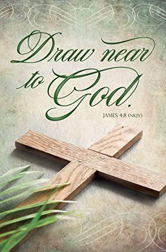 Easter Palm Sunday Bulletin -"Draw Near to God" - NKJV Scripture ...