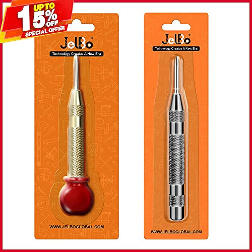 Spring Loaded Automatic Center Punch JelBo Automatic Center Punch for Metal Wood Window