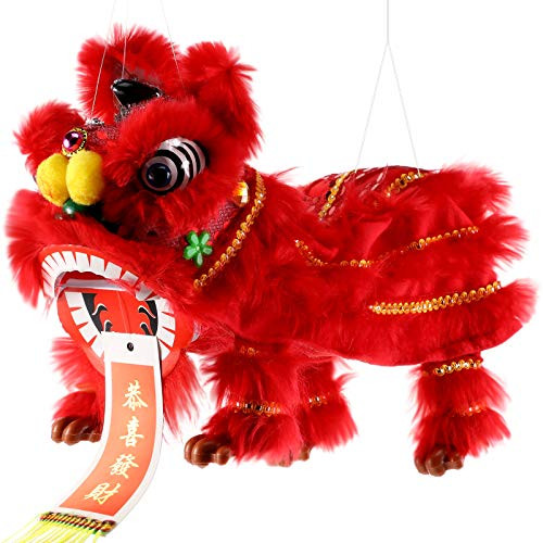 Chinese Lion Lion Puppets Chinese Hand Puppet Red Craft Hand