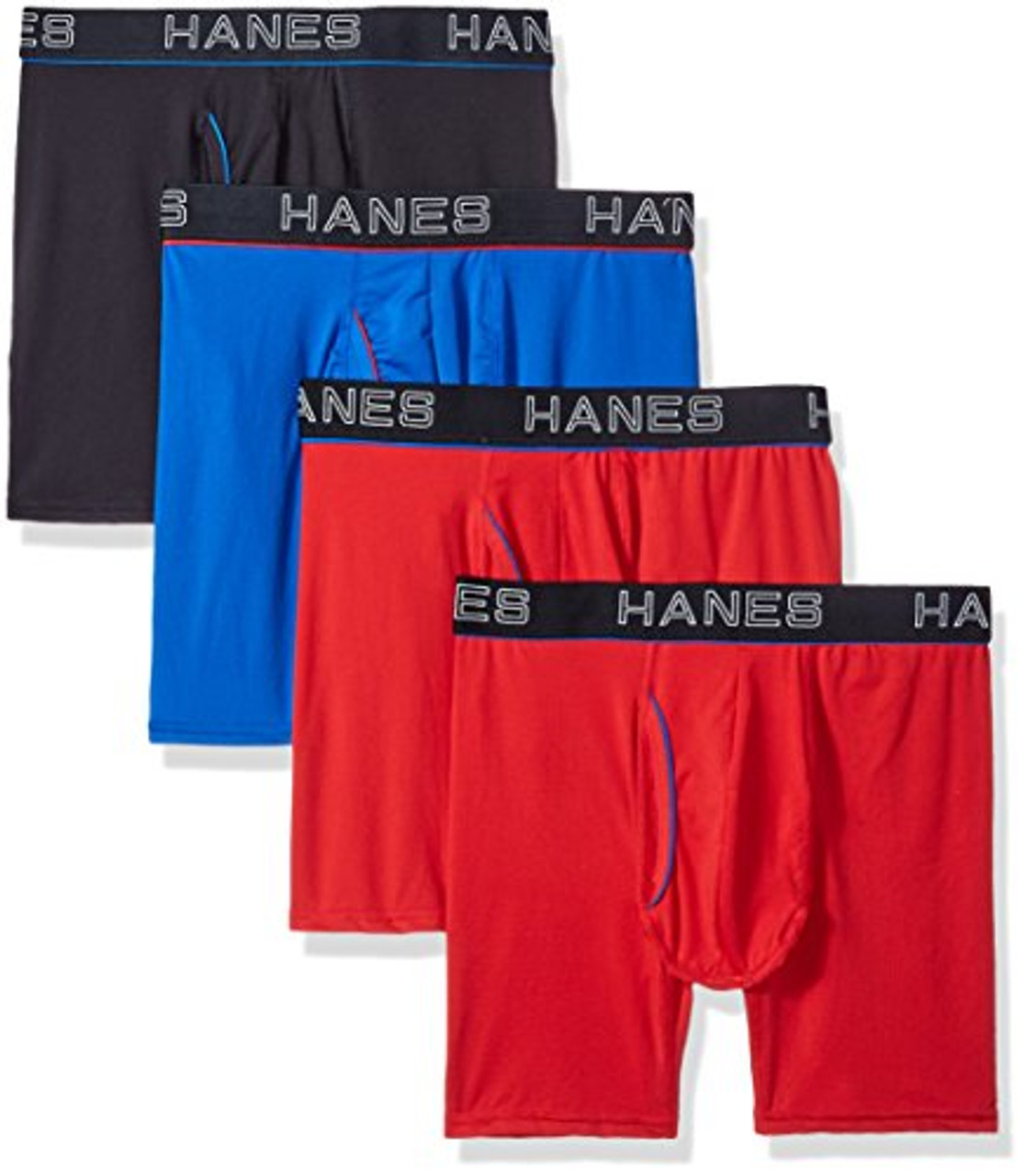 Hanes Ultimate Mens Comfort Flex Fit Ultra Lightweight Mesh Boxer Brief 4 Pack Assorted Small 1837