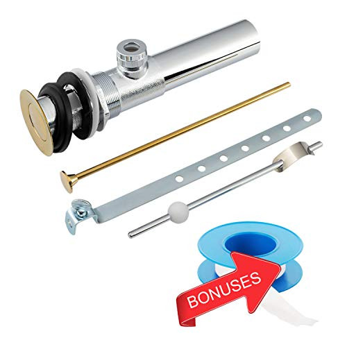 Artiwell Sink PopUp Drain Stopper Assembly with Lift Rod and Overflow