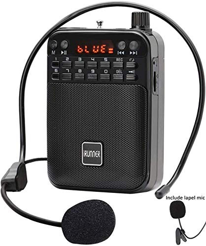 iRUNNER Voice Amplifier Portable Rechargeable Mini Personal Microphone
