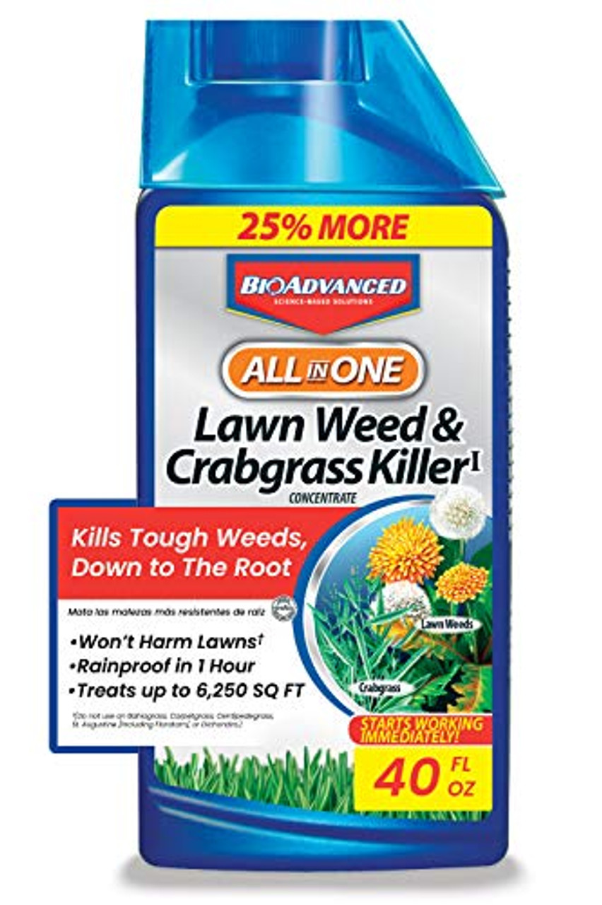 Bioadvanced 704140 All In One Lawn Weed And Crabgrass Killer Garden Herbicide 32 Oz