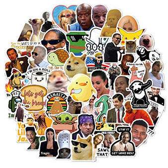 156pcs Funny Meme Vinyl Stickers Pack Vine Stickers for Laptop iPhone Water Bottles Computer and Hydro Flask DIY Decor for Bumper Wall -Meme-