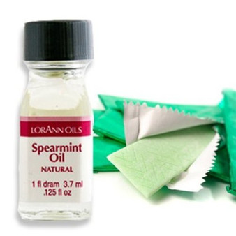 LorAnn Spearmint Oil Super Strength Natural Flavor 1 dram bottle -.0125 fl oz - 3.7ml- - 2 pack