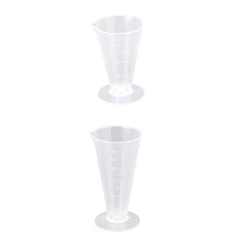 dailymall 2Pack Beaker Measuring Cup Graduated for Kitchen