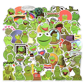 50pcs Cute Frog Stickers for Laptop Funny Meme Stickers for Water Bottles Waterproof Vinyl Decal for Phone Case Cool Cartoon Frog Stickers for Tenns Kids
