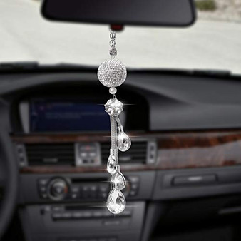 VENESUN Bling Car Accessories Interior Girly Rear View Mirror Hanging Decor Ornament for Women