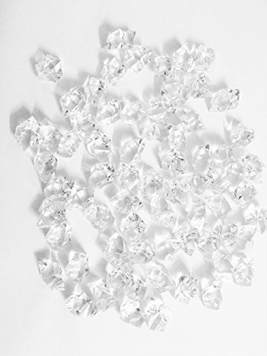 Kely Clear Acrylic Crushed Ice,Translucent Clear Acrylic Ice Rocks for Centerpiece Vase Fillers or Table Scatters