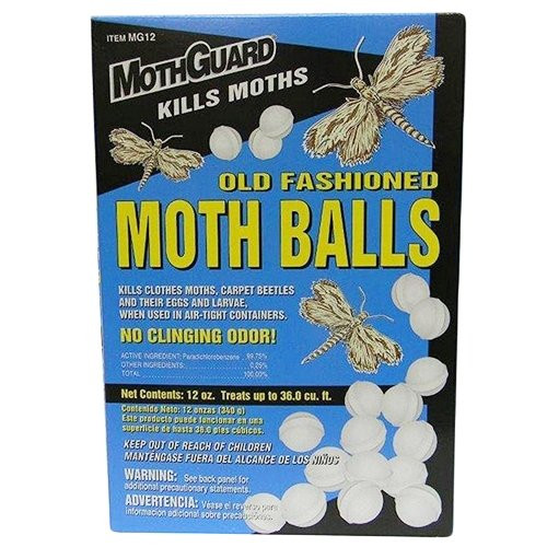 MothGuard MG12 12 OZ Old Fashion Moth Ball Original Scent Cello Wrapped