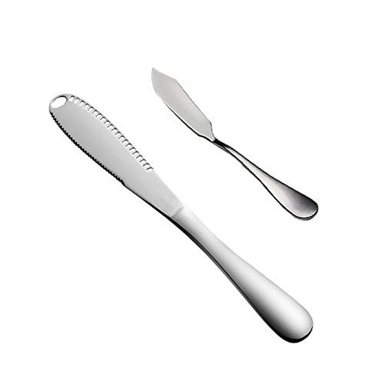 Butter Knife Stainless Steel Butter Spreader for Cutting  and  Spreading Butter Cheese Jam hehuangTech Butter Knife Spreader..