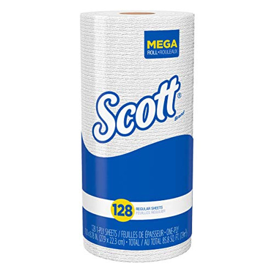 Scott Kitchen Roll Paper Towels 8 3-4" x 11" White 128 Sheets