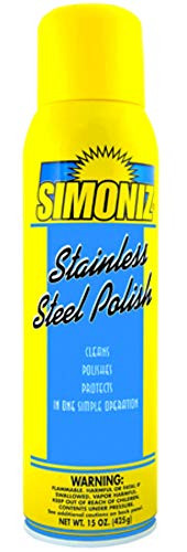 Stainless Steel Cleaner Polish and Protectant - No Streak Spray - Resists Fingerprints Grease And Water Splatter on Refrigerators Range Tops and Hoods Dishwasher - Made in the USA - 16 oz Spray