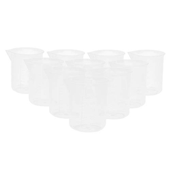 10 Pcs Measuring Cup Plastic Beaker, 4 Sizes to Choose - 50ml