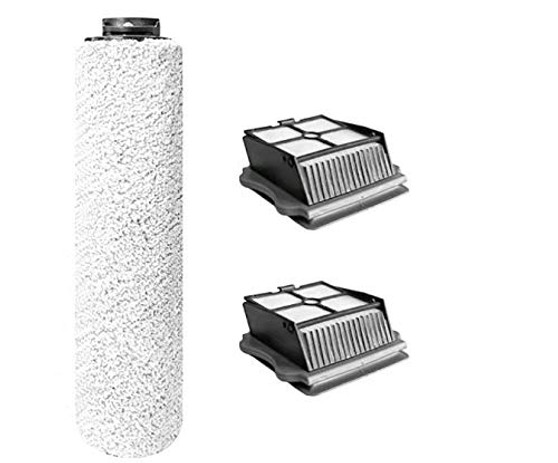OYSTERBOY Value Pack Premium Quality Replacement Brush Roller  and  HEPA Filter Kit Compatible for Tineco IFloor 3 and Floor One S3 Cordless Wet Dry Vacuum -1 Brush Roller  plus 2 HEPA Filters-