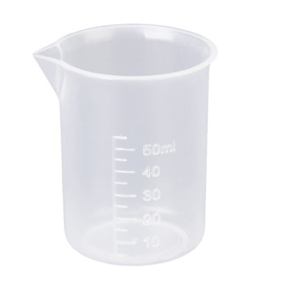 dailymall Transparent Plastic Labs Beaker Measuring Cup Tool For - 50ml