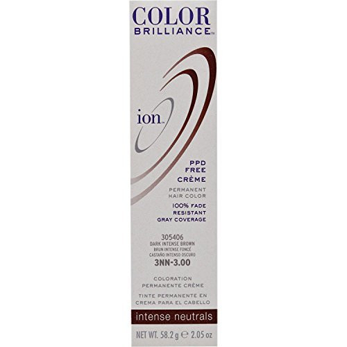 Ion 3NN Dark Intense Brown Permanent Creme Hair Color 3NN Dark Intense Brown