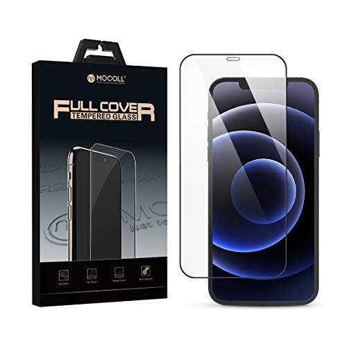 MOCOLL Full Screen Protector for iPhone 12 Mini Tempered Glass Film 0.26mm HD Clear Shatterproof Anti-Scratch Fingerprint Free Easy Installation Zero Bubbles Glass Screen Protector 5.4inch