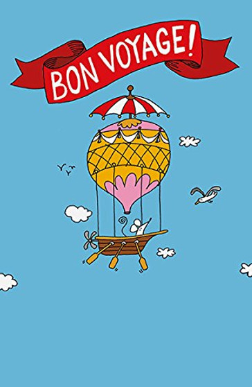Hot Air Balloon Bon Voyage You'll be missed Greeting Card