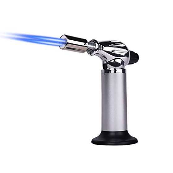 Blow TorchDouble Flame Cooking TorchButane TorchRefillable Gas TorchProfessional Kitchen Torch for CookingBBQBakingBrulee CremeCrafts-Butane Gas Not Included-