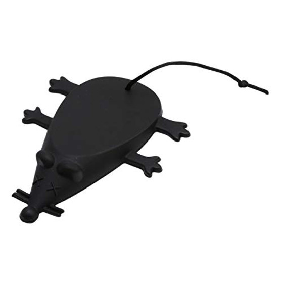 LALANG Cute Mouse Door Stopper Silicone Decorative Door Wedges Security Door Stops Works On All Floor Types Safety Anti-Pinch Door Blocking-Black-