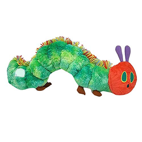 Caterpillar Plush Toy 40cm Very Hungry Caterpillar Junxiang Children's Picture Book Eric Carle Doll Baby Teething Crinkle Book Doll