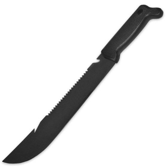 5ive Star Gear 12" Survival Machete with Black Handle, Black