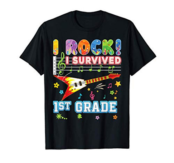 I Rock Survived 1st Grade Graduate Last Day Of School First T-Shirt