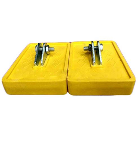 Extension Ladder Shoe Kit-Feet Pads-Step Ladder Foot Assembly-Parts-Accessories?2Pcs? -Yellow-